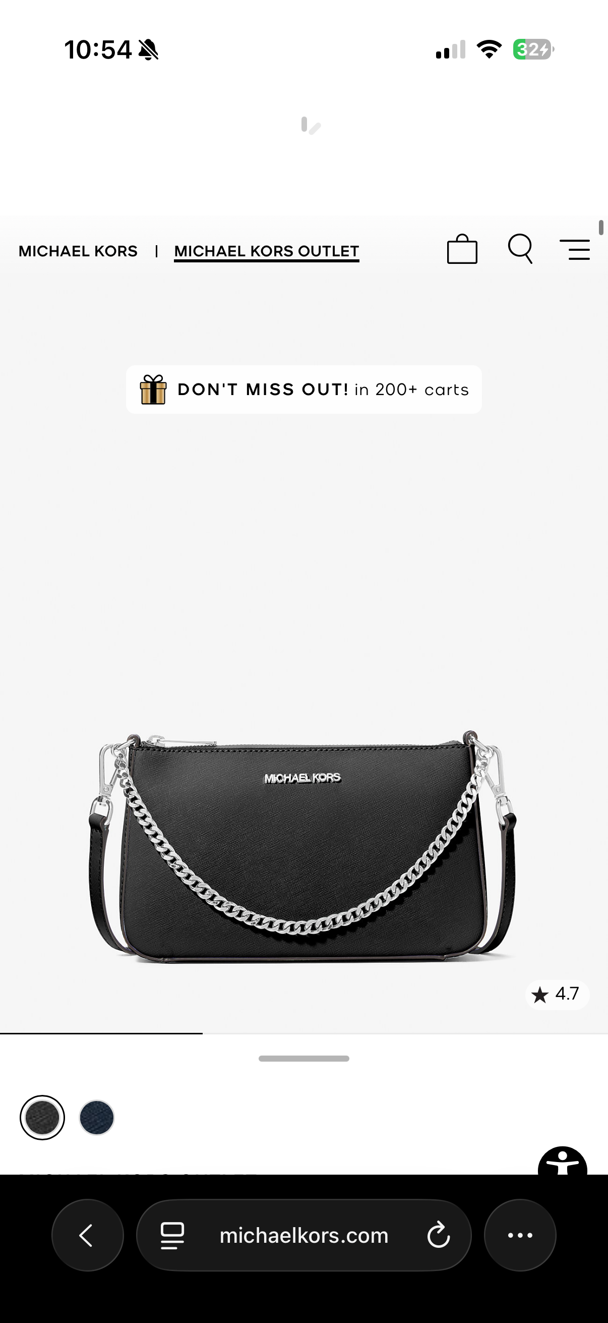 Michael Kors outlet leather crossbody bag